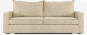 Sofa z Funkcją Spania DRAVOS Beżowa Boucle Nowoczesna