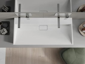 Mexen Ava umywalka nablatowa z konglomeratu B/O 100 x 46 cm, biała - 23011000