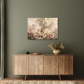 Obraz na szkle - Obraz ptaka w stylu vintage (70x50 cm)