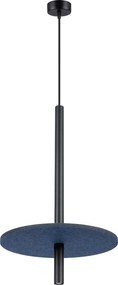 Granatowa lampa wisząca z nowoczesnym kloszem N8-D86