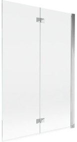 Mexen Mist parawan nawannowy 2-skrzydłowy prawy 120 x 150 cm, transparent, chrom - 8A9-120-002-01-00-P
