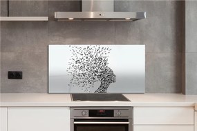 Panel szklany do Kuchni Umysł pełen Muzyki