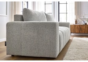 Jasnoszara rozkładana/ze schowkiem sofa 248 cm Arsene – Bobochic Paris