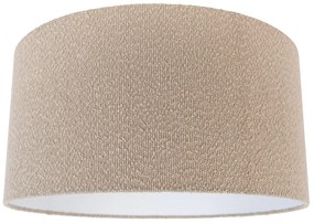 Abażur z tkaniny beżowy z tkaniny typu teddy 50/50/25 Nowoczesny