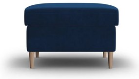 Niebieski aksamitny podnóżek Kyoto – Cosmopolitan Design