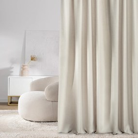 Zasłona na taśmie marszczącej strukturalna beżowa 140 x 280 cm 1 szt.