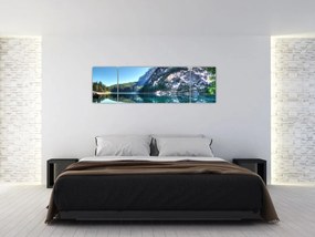 Obraz wysokogórskiego jeziora (170x50 cm)