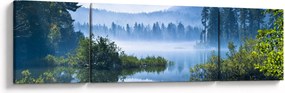 Obraz górskiego jeziora (170x50 cm)