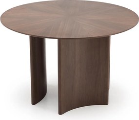 Okrągły orzechowy stół Caldo Halmar