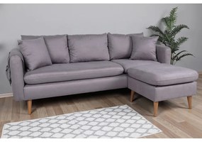 Jasnoszara sofa 215 cm Sofia – Balcab Home