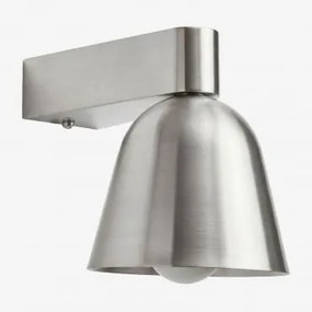 Kinkiet Ścienny Zewnętrzny Z Żelaza Briavel Szczotkowana Szarość - Sklum