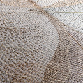 Obraz - Beżowe liście (170x50 cm)