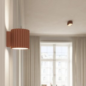 Plafon dwupunktowy AURA 2 mocca GX53 ryflowany SOLLUX  LIGHTING