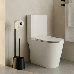 Stojak na papier toaletowy i szczotkę do WC STILK, 63 cm