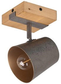 Ciemnoszaro-naturalna lampa punktowa Bell – Trio
