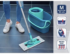 Mop z wiadrem i zapasową nakładką Clean Twist M Ergo – LEIFHEIT