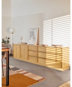 Lampa stojąca w kolorze złota ze szklanym kloszem (wys. 150 cm) Mahala – Kave Home