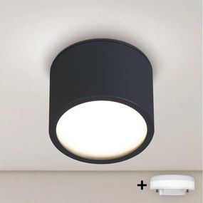 BRILAGI - LED RGB ściemnialna łazienkowa oprawa punktowa SMOOTH 1xGX53/14W/230V Wi-Fi Tuya czarna
