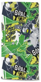 Zielony aksamitny ręcznik plażowy dla dzieci 75x150 cm Goaltime – Good Morning