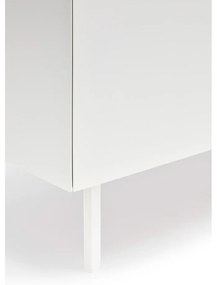 Biało-naturalna niska komoda w dekorze dębu 165x78 cm Arista – Teulat