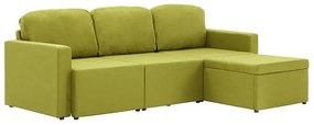 Rozkładana sofa modułowa zielona - Odi 4Q