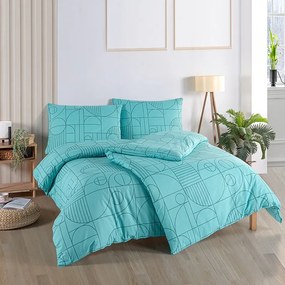 BedTex Bawełniana pościel Geo Aquatic Awe, 140 x220 cm, 70 x 90 cm, 140 x 220 cm, 70 x 90 cm