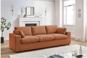 Pomarańczowa sofa 250 cm Belair – Bobochic Paris