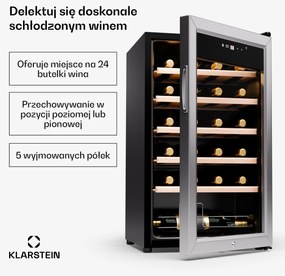 Klarstein Shiraz Premium Smart 24 chłodziarka na wino