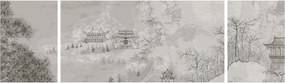 Obraz - Chiński krajobraz (170x50 cm)