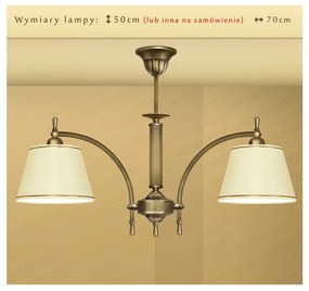 Klasyczna lampa z abażurami L-S2N