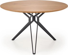 Okrągły stół do jadalni na metalowych nogach Pixel 2 Halmar