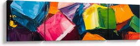 Obraz - Kolorowe kostki (170x50 cm)