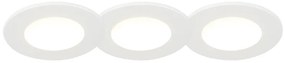 Zestaw 3 Oczek Wpuszczanych Białe z LED 3000K 4W IP65 - Blanca