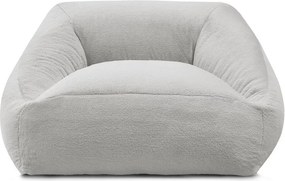 Jasnoszary worek do siedzenia z imitacji futra Lilibet – Bobochic Paris