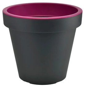 Szaro-fioletowa doniczka Gardenico Metro Twist, ø 29,5 cm