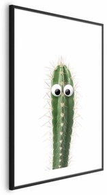 Plakat Żywy kaktus 60x90 cm z ramą czarną z marginesem ARTGEIST B