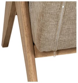 Beżowa sofa z tkaniny szenilowej 134 cm Rest – Ixia