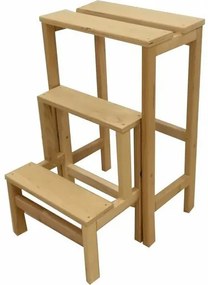 Compactor Drewniane schodki dekoracyjne, 37 x 23 x60 cm