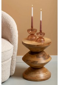 Okrągły stolik z litego drewna mango ø 35 cm Totem – Leitmotiv