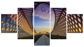 Obraz nowoczesnej architektury mostowej (125x70 cm)