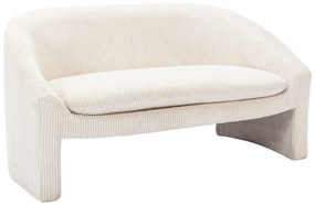 Kanapa 2-osobowa z kremowego sztruksu - OSSANA