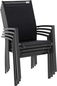 EXPERT - aluminiowe sztaplowane krzesło ogrodowe - Towar z drobną wadą (N526)