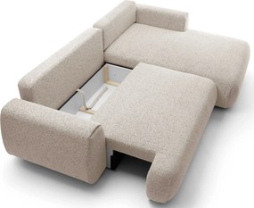 Melanżowy narożnik nowoczesny jasny popiel Z4-M99