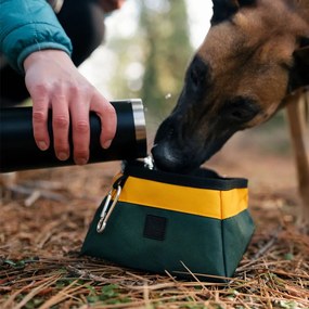 Tekstylna składana miska podróżna ø 18 cm Moss – P.L.A.Y.