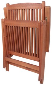 Brązowy drewniany fotel ogrodowy Stockholm – Garden Pleasure