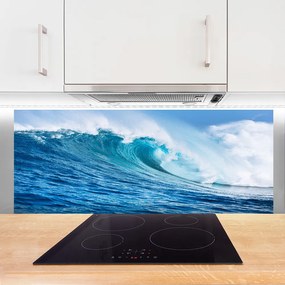 Panel Szklany Wzburzone Fale pod Niebem