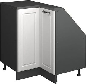 Narożna szafka kuchenna na dach skośny biały domek wiejski 75.6x75.6x81.6 r-line