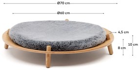 Szare legowisko dla czworonoga ø 70 cm Bunola – Kave Home