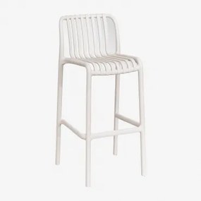 Zestaw 2 Składanych Stołków Ogrodowych Wendell Z Polipropylenu Kremowa Tapioca & ↑75 Cm - Sklum