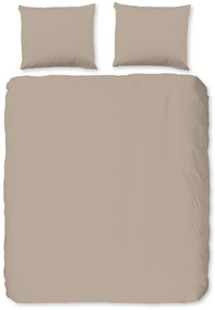 Brązowa flanelowa pościel dwuosobowa 240x220 cm – Good Morning